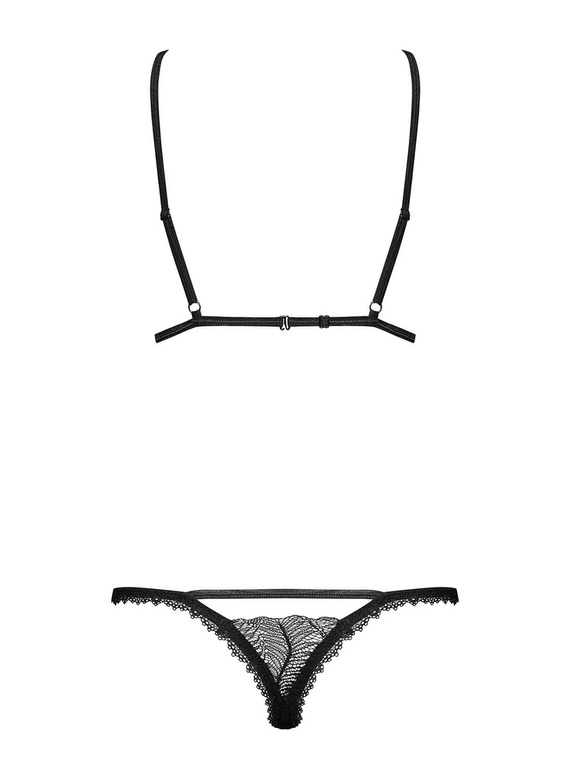 Romanesa set komplet 2-częściowy Obsessive czarny 