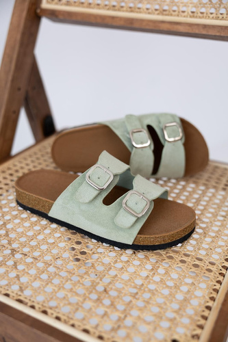 Papuci damă Isola Sensis cu barete reglabile și talpă EVA