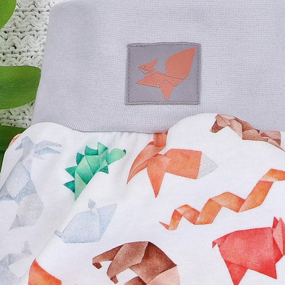 ABN-5390 Costume de dormit Fun Origami din bumbac organic imprimeu Nini