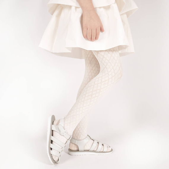 141803 W2 Nicol colanti jacquard - crem