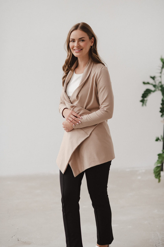 Cardigan de maternitate Mama Wrap Milk&Love bej
