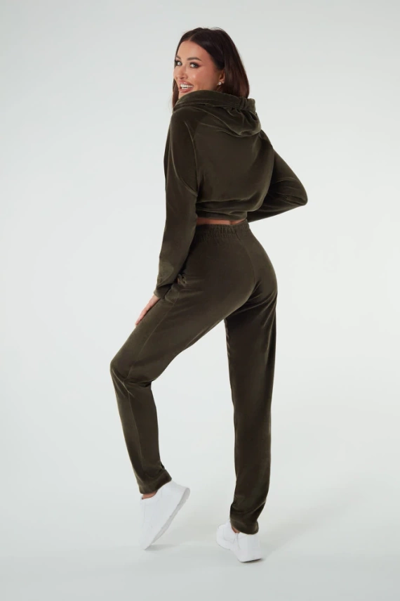 Roda Pantaloni de trening pentru femei Italian Fashion - verde măsliniu