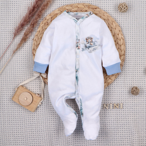 NINI BABY BEAR PILOT salopetă din bumbac organic ABN-5748/BIA