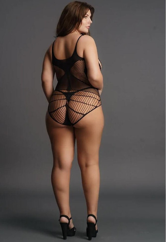 Body DES018 Le Désir, body senzual cu decupaje geometrice