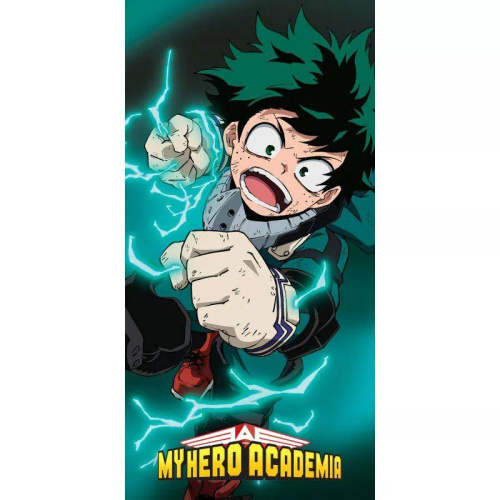 Prosop de plajă Halantex My Hero Academia 70x140 bumbac turcoaz