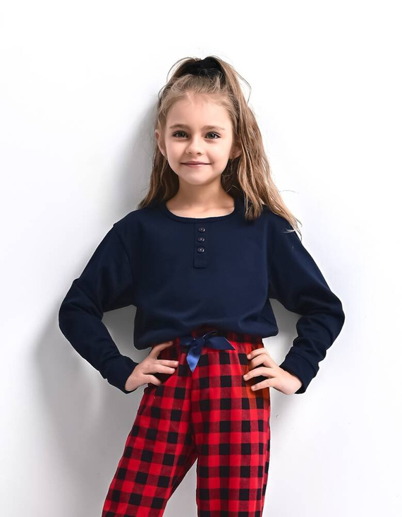 Bonnie Kids Sensis pijama pentru fete - albastru marin