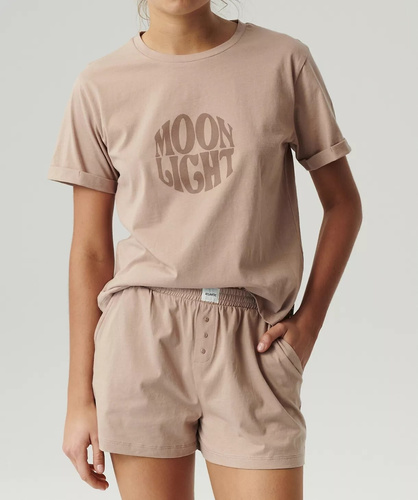 NLP-487 Pijamale Atlantic pentru damă - bej