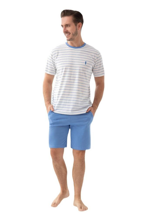 Pijamale bărbați 808 Luna - albastre