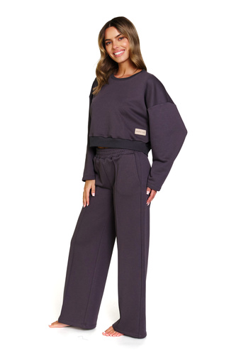 7360 Doctor Nap – Trening damă din bumbac cu pantaloni largi | Producția poloneză - fum
