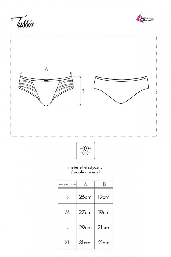 Tassia LC 6053 Figi damskie LivCo Corsetti Fashion biały