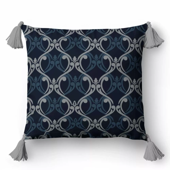 5402 B Feta de perna decorativa cu ornamente Panama 58 Detexpol bleumarin