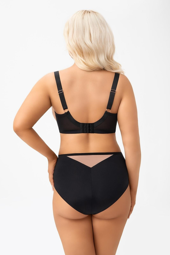 Sutien soft G 001 Lexi Gorsenia – sutien elegant pentru sâni mari, cu dantelă, fixare laterală și bretele reglabile