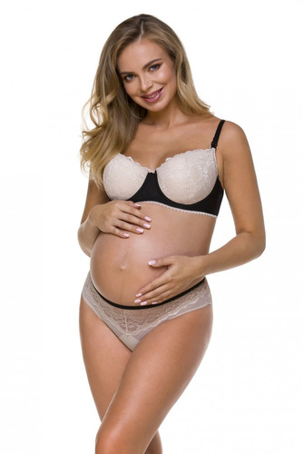 3116 Sutien de alăptare Lupoline-negru-bej