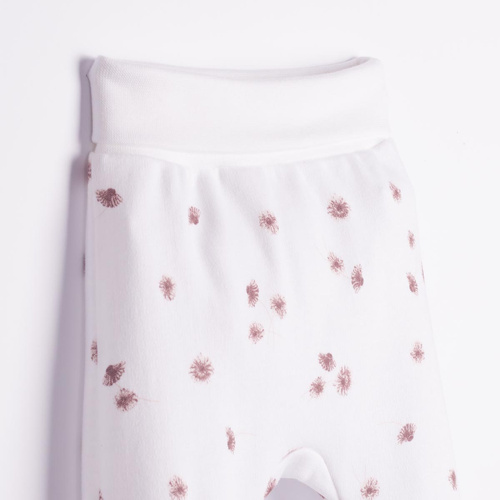 Nicol Hania 226009 Pantaloni scurți pentru bebeluși 100% bumbac, flori, crem