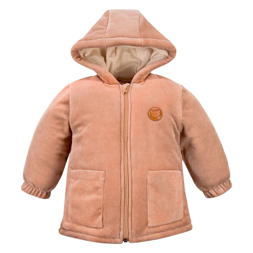 Jachetă de iarnă Beary Cool Eevi – bej, copii, cu glugă