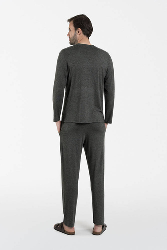 Akord Pijama bărbați mâneci lungi, pantaloni lungi Italian Fashion - c.melange