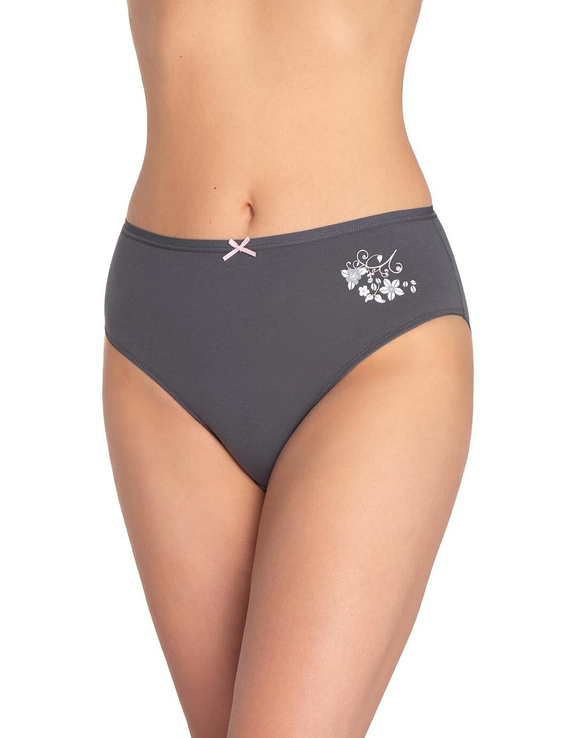 Chiloți de damă L-120BI-96 Lama gri grafit - bumbac, set de 3, confortabili și clasici