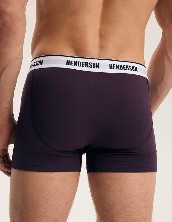 Boxeri bărbați Henderson 45476 Free 2-pack din bumbac cu talie lată și logo
