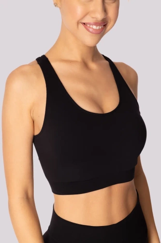 Sutien sport de bază Mona negru