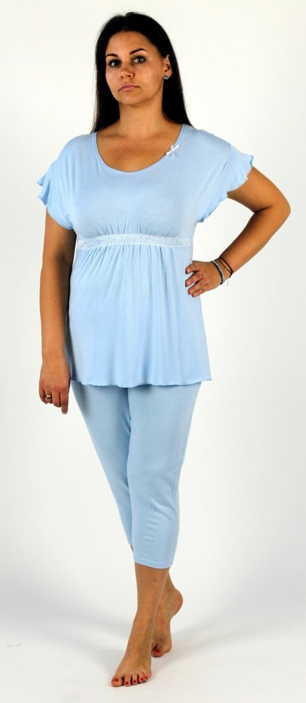 448 Julie Pijama 3/4 pentru femei - albastru