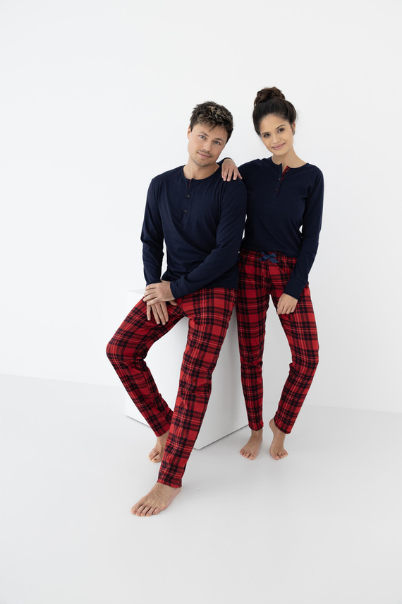 Pijamale Yvette Sensis pentru femei - Albastru marin