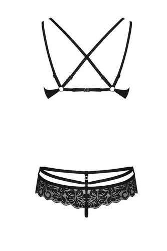 860-SET-1,3 komplet 2-częściowy Obsessive czarny