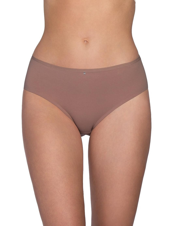 Lama LC-1607 BI Chiloți damă bumbac bikini negri mocca, set 2 buc.