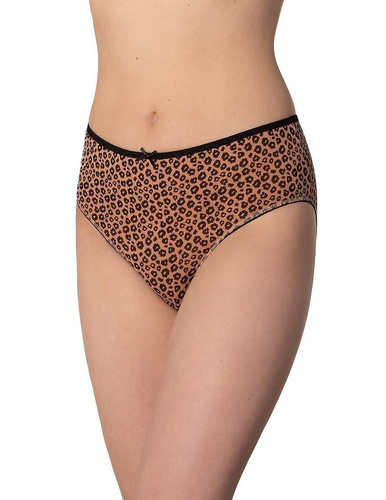 Chiloți damă Lama L-122 BI-67 din bumbac – bikini set 3 buc panteră/zebră
