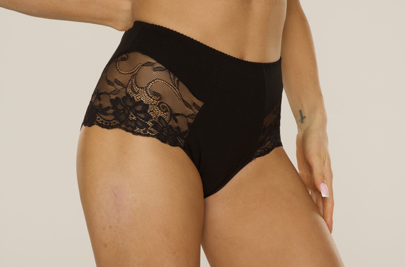 530 Iness Chiloți cu talie înaltă De lafense - negru