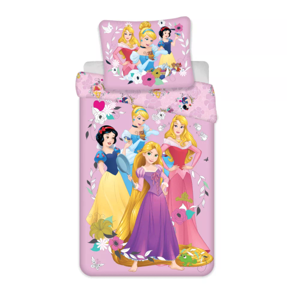 Princesses Princess Lenjerie de pat bumbac pentru copii Jerry Fabrics