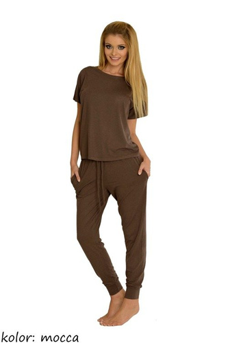 524 Paula Pijama de damă De Lafense - mocca