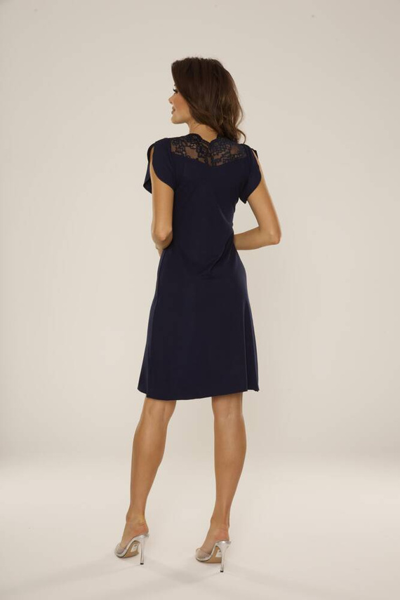 754 Cămașă de noapte Lilian De Lafense- albastru marin