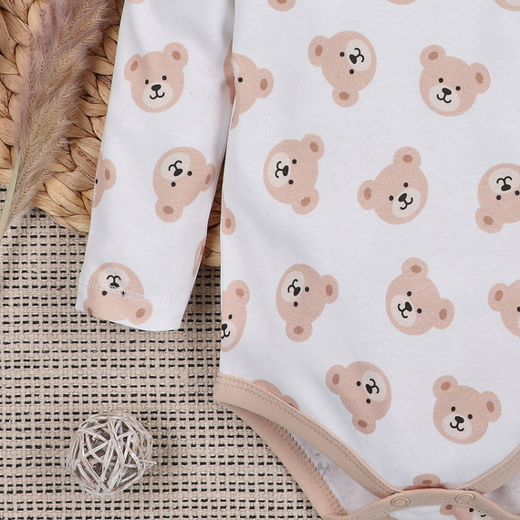 ABN-5353/MIS Sweet Bears Body din bumbac organic Nini print