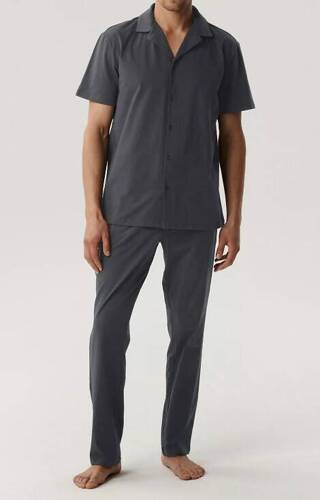 BNMP-002 Pijamale bărbați cu mâneci scurte, Atlantic - gri închis