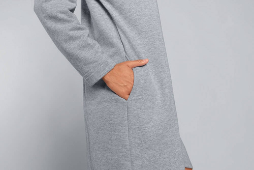 Halat cu fermoar pentru femei Grafi Italian Fashion- melange 