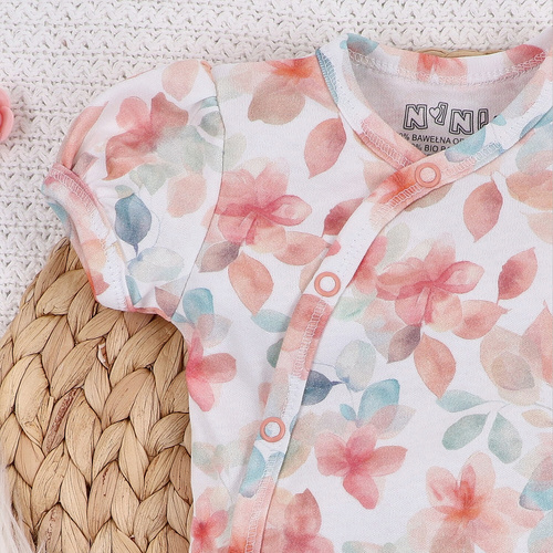 ABN-5413 Body plic cu flori colorate din bumbac organic imprimeu Nini
