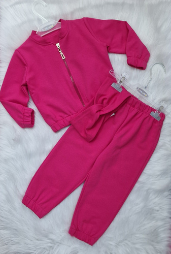 Pantaloni pentru copii Gracja Bambarillo, amarant - comozi și la modă pentru fete