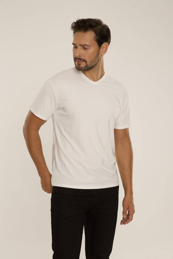 828 Chandler t-shirt De Lafense - ecru