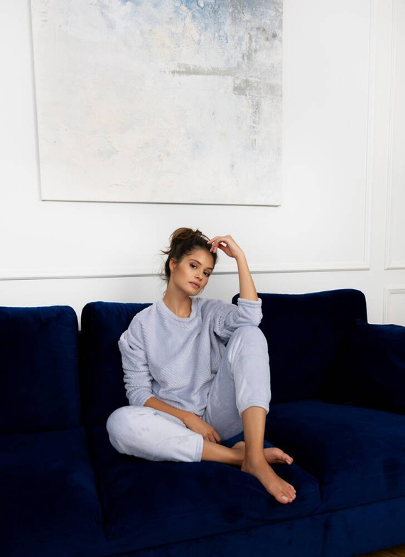 Pijamale Esme Soft Sensis pentru femei - Gri