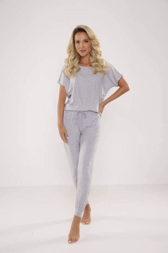 524 Paula Pijama de damă De Lafense - melange deschis