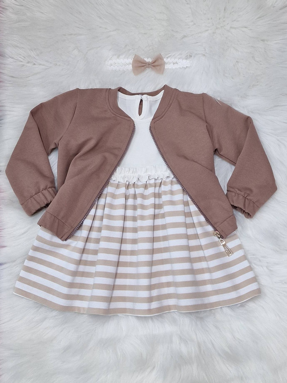 Hanorac bomber pentru copii Gracja Bambarillo bej