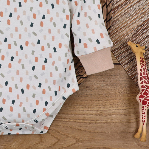 ABN-5323/KRE Body din bumbac organic Nini print