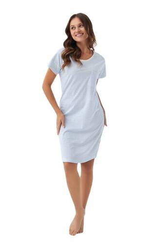 Camasa de noapte 206 Luna - albastra