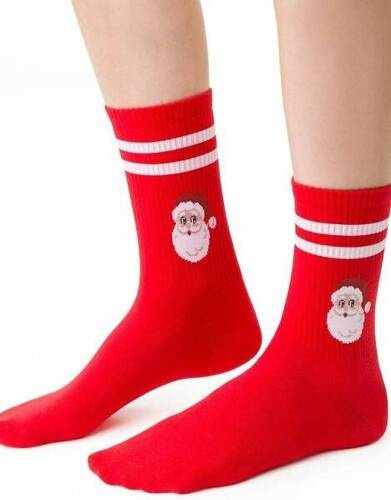 ART.136 Sosete de Craciun dama Steven - 111 rosu