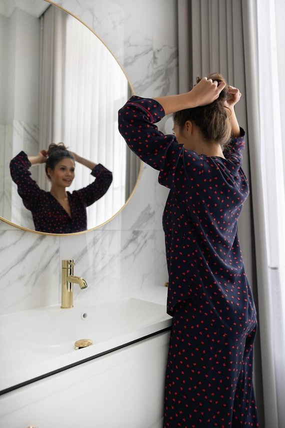 Pijamale Sophia Sensis pentru femei - Bleumarin