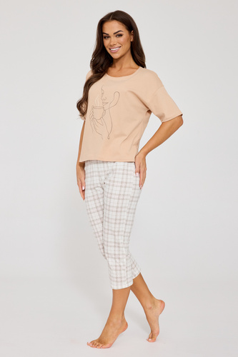 Pijama damă Cornette 775/340 Morning 100% bumbac 7/8