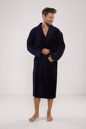 803 / 819 Halat bărbătesc Twin Terry Forex - toate albastru marin (albastru închis)