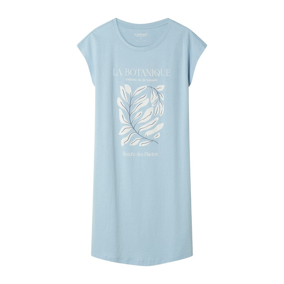 Rochie de noapte dama 45183 Estes, 100% bumbac, maneca scurta, decolte rotund, croi larg