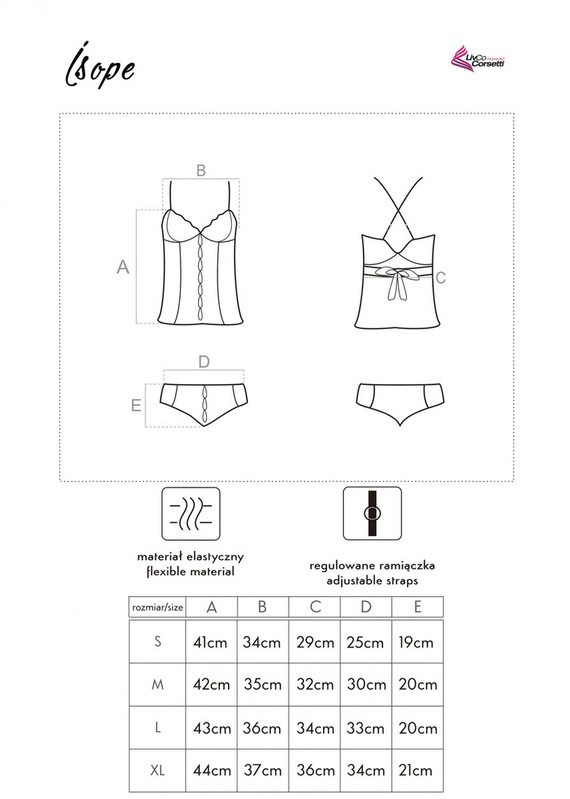 Isope Koszula damska + stringi LivCo Corsetti Fashion  