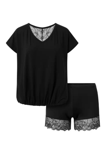 Set pijama femei Tamara DKaren - negru